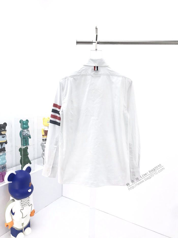 ThomBrowne男裝 TB秋裝外套 湯姆布朗2020秋冬系列最高版本法蘭絨拉鏈襯衫  ydi3315